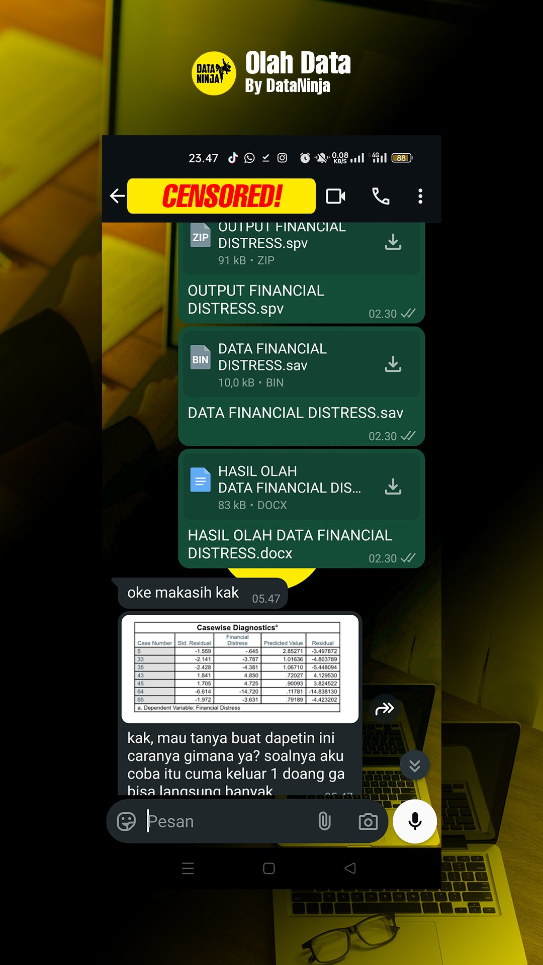 Testimoni olah data Data Ninja 1