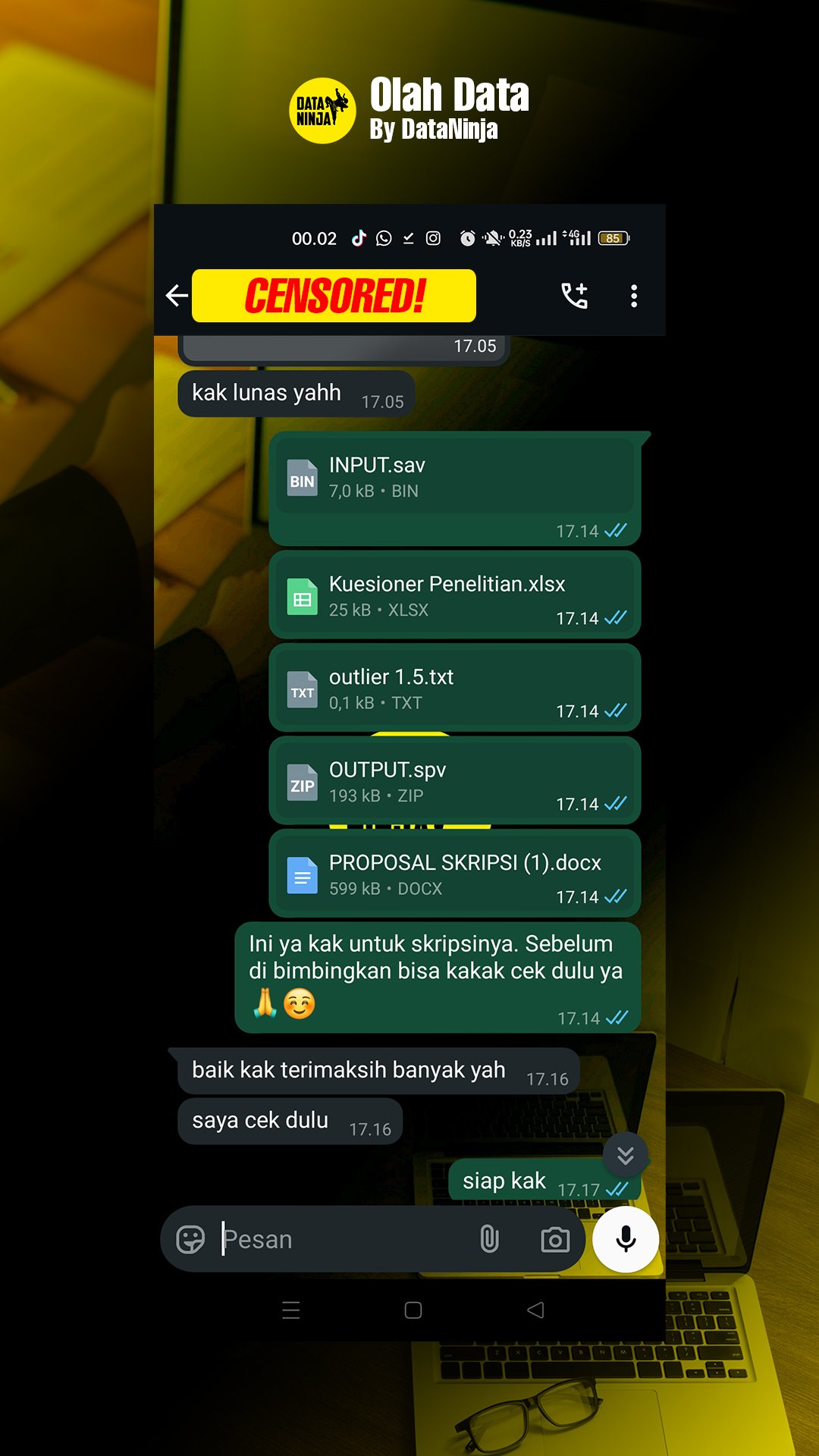 Testimoni olah data Data Ninja 10